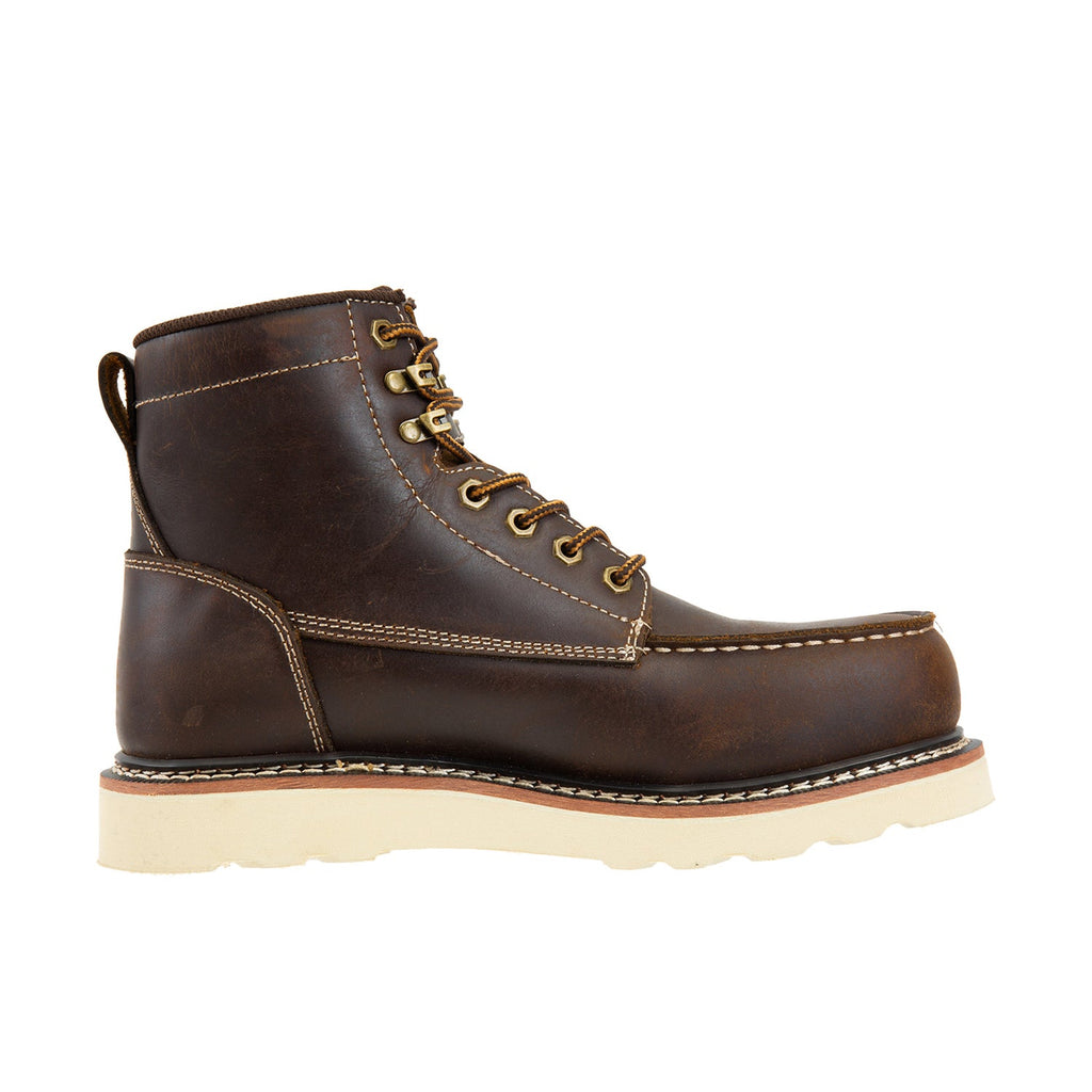 Ad Tec Men's Rancho 6" Moc Toe Comp Toe Work Boot Work Boots Ad Tec Crazy Horse 10 M