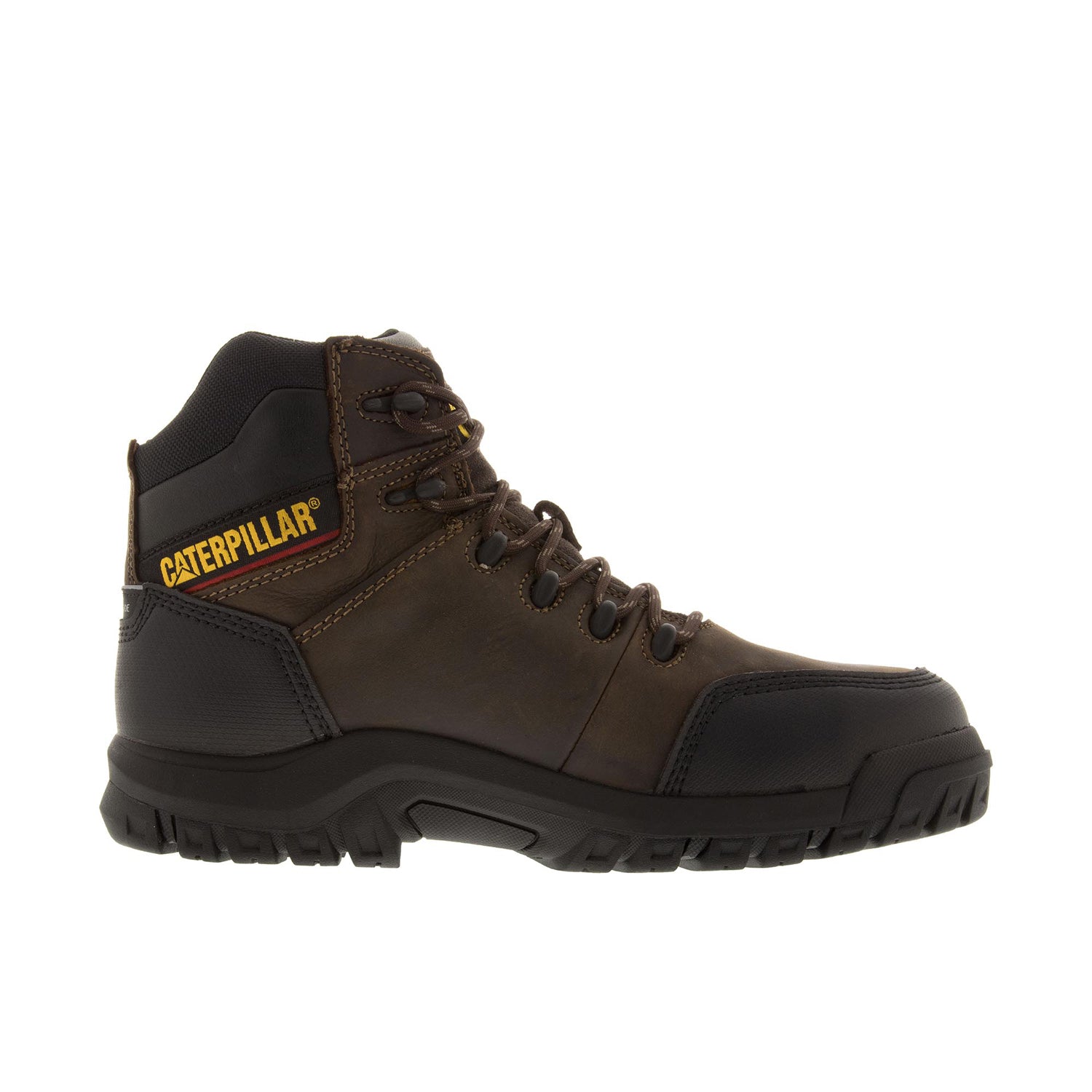Caterpillar Men's Resorption Waterproof Comp Toe Work Boot Work Boots CAT Seal Brown 10 M